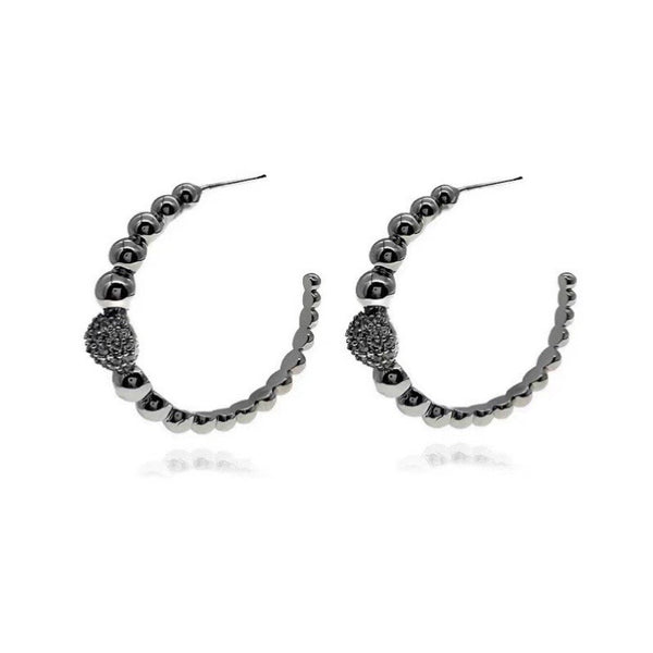 Fashion Exquisite Simple High Class Round Bead Earrings