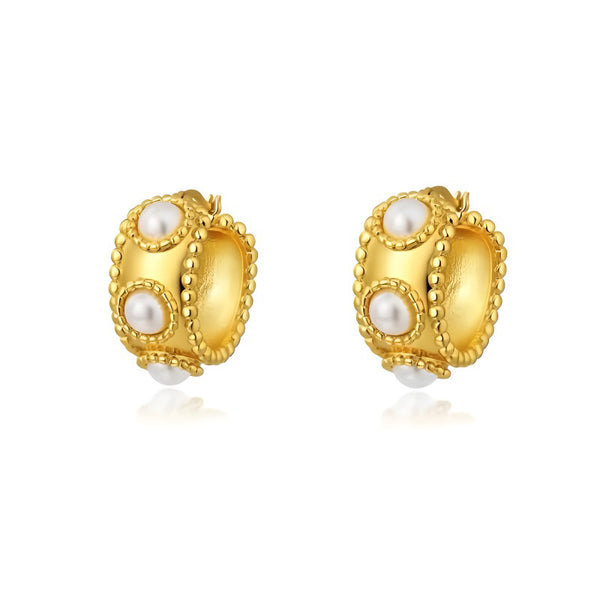 Vintage Luxurious Elegant Pearl Earrings