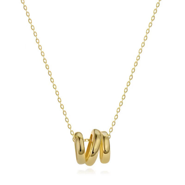 High Sense Of Exquisite Simple Temperament Wave Necklace